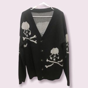Men’s skull and crossbones Cardigan Sweater
